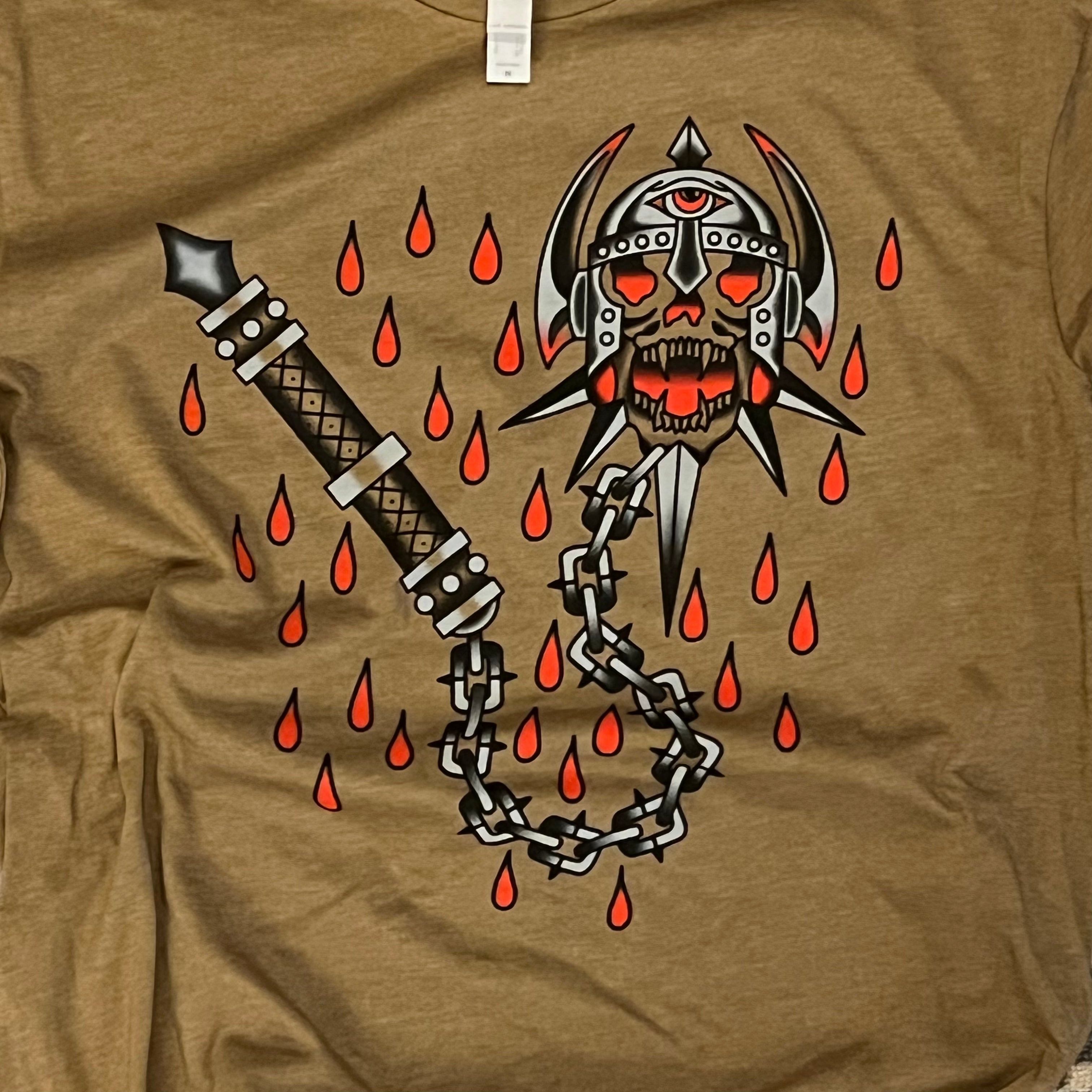 Hate Kills T-Shirt displayed on a mannequin – bold tattoo-inspired graphic tee.