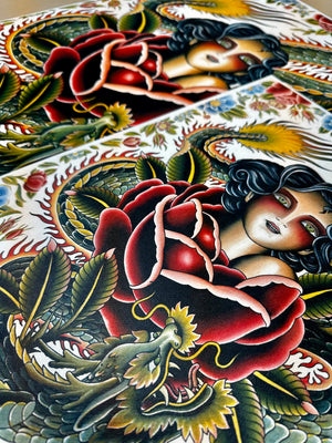 dragon tattoo illustration