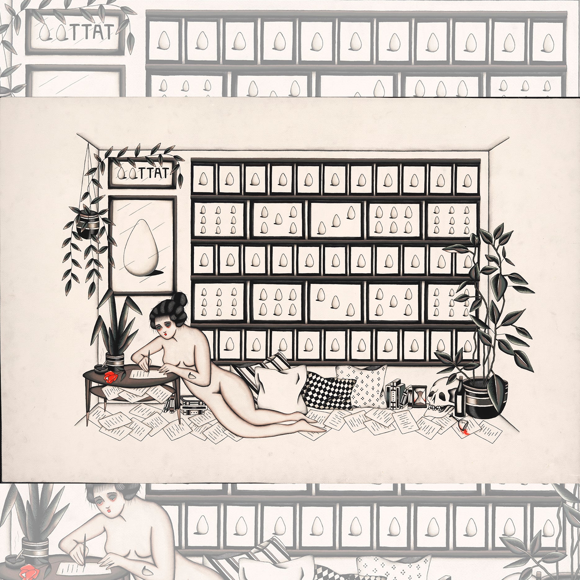 William Joseph 100 Egg – 24" x 36" giclée print on 340gsm Epson Cold Press paper.