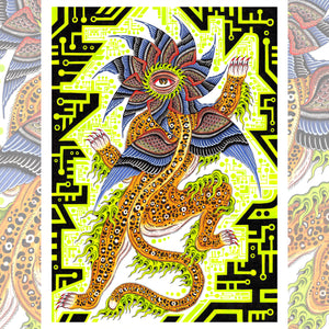 Capilli Cyber Tiger limited edition giclée art print