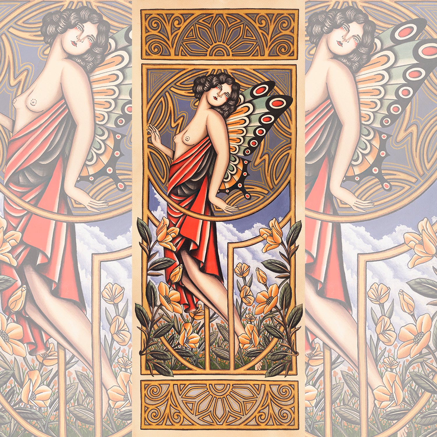 Joe Tartarotti Backpiece Copy – 16" x 24" giclée print on 340gsm Epson Cold Press paper.