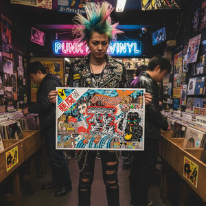 Capilli Tupou JapNYC Pt. 1 print displayed framed on wall.