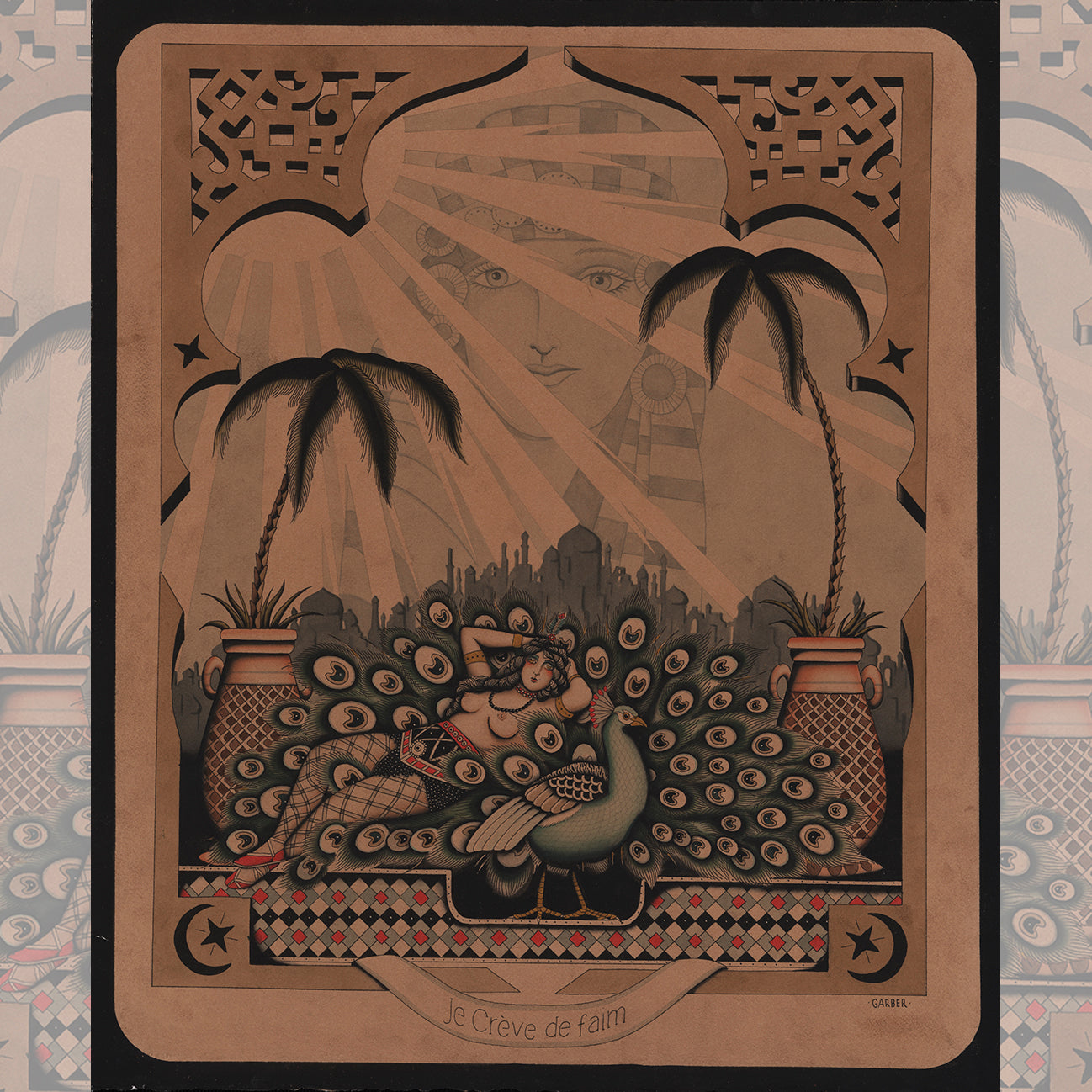 Jon Garber Je Crève de Faim – 20" x 24" giclée print on 340gsm Epson Cold Press paper.