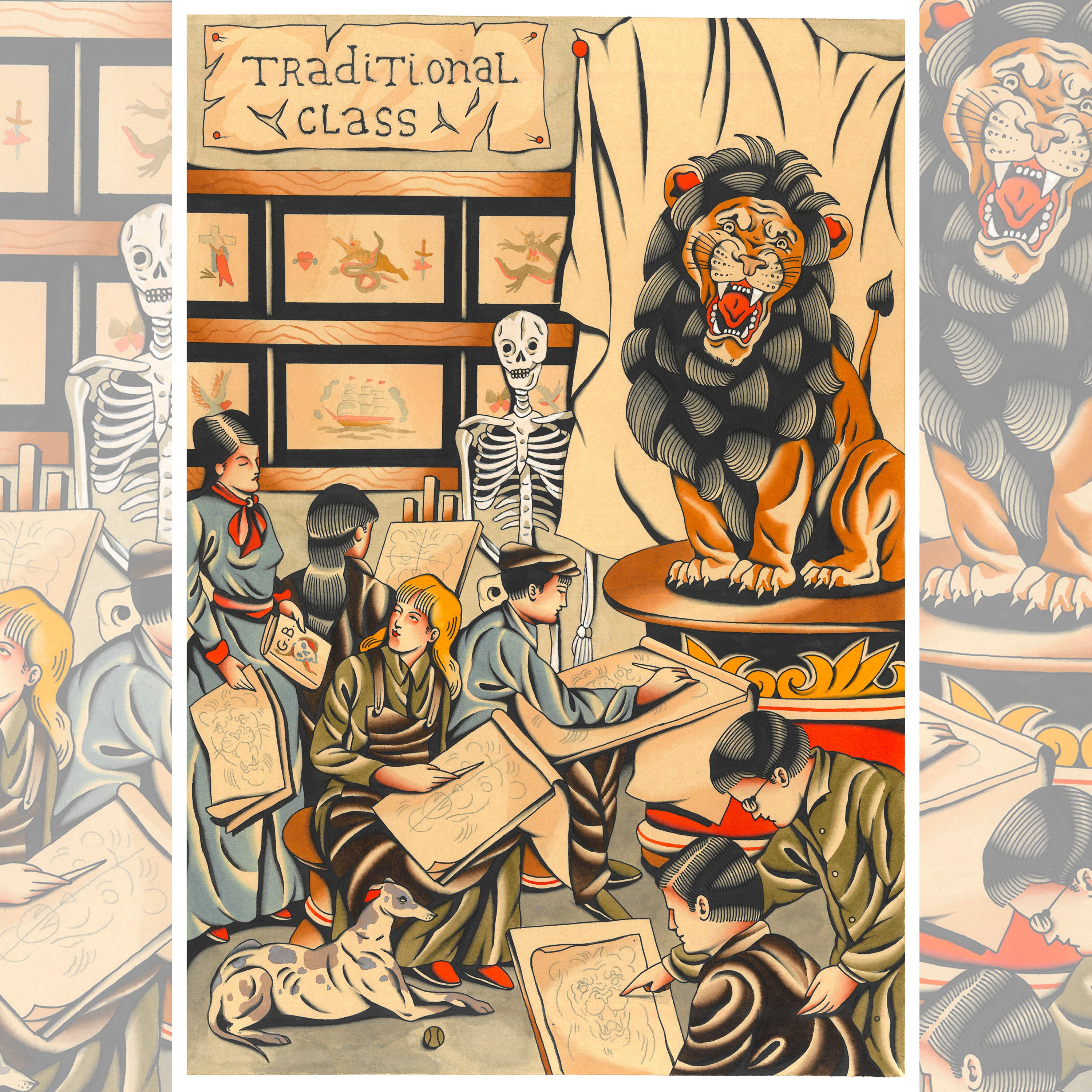 Tiago Leão giclée print featuring surreal artistry on premium cold-press paper with vibrant archival pigments