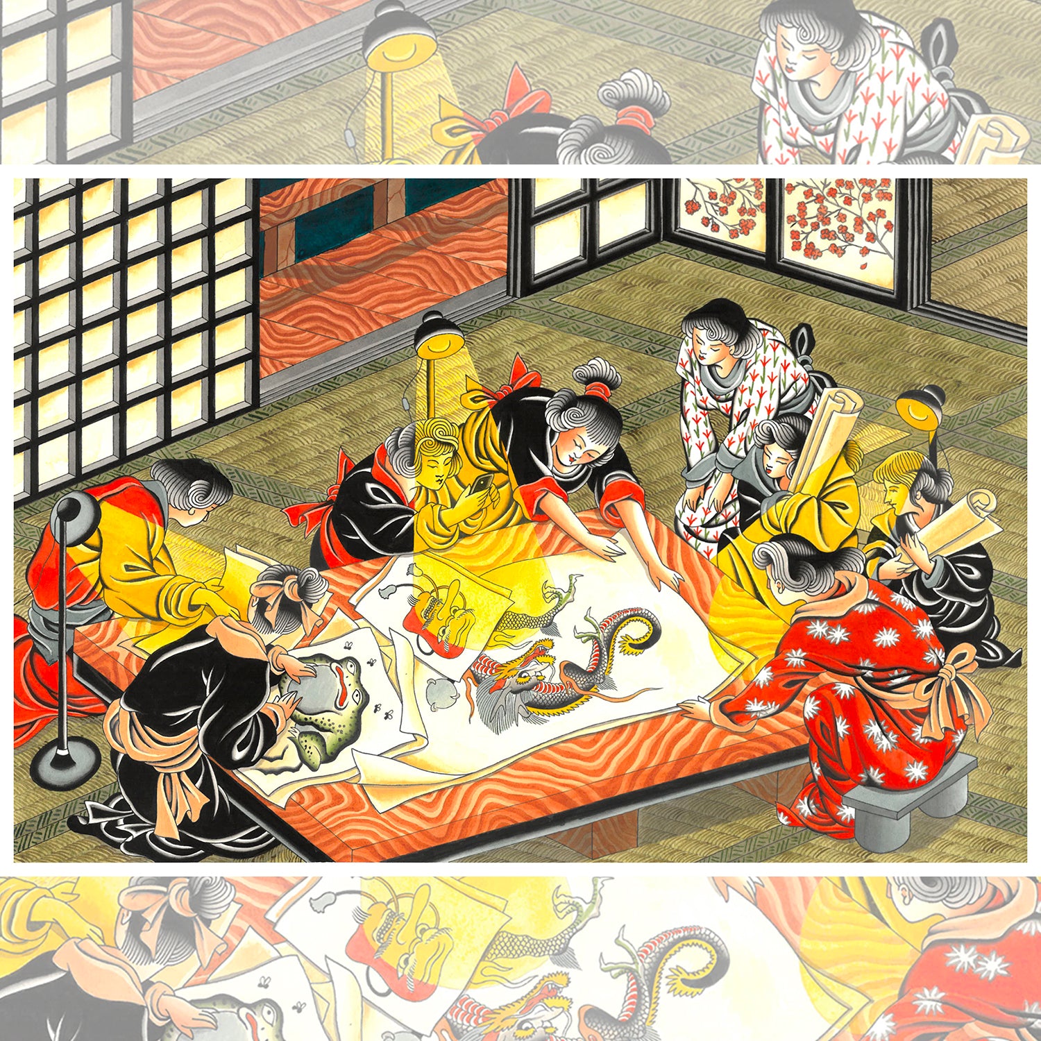 Tiago Leão Pigment Art Print – surreal giclée on premium cold-press paper with vibrant archival pigments