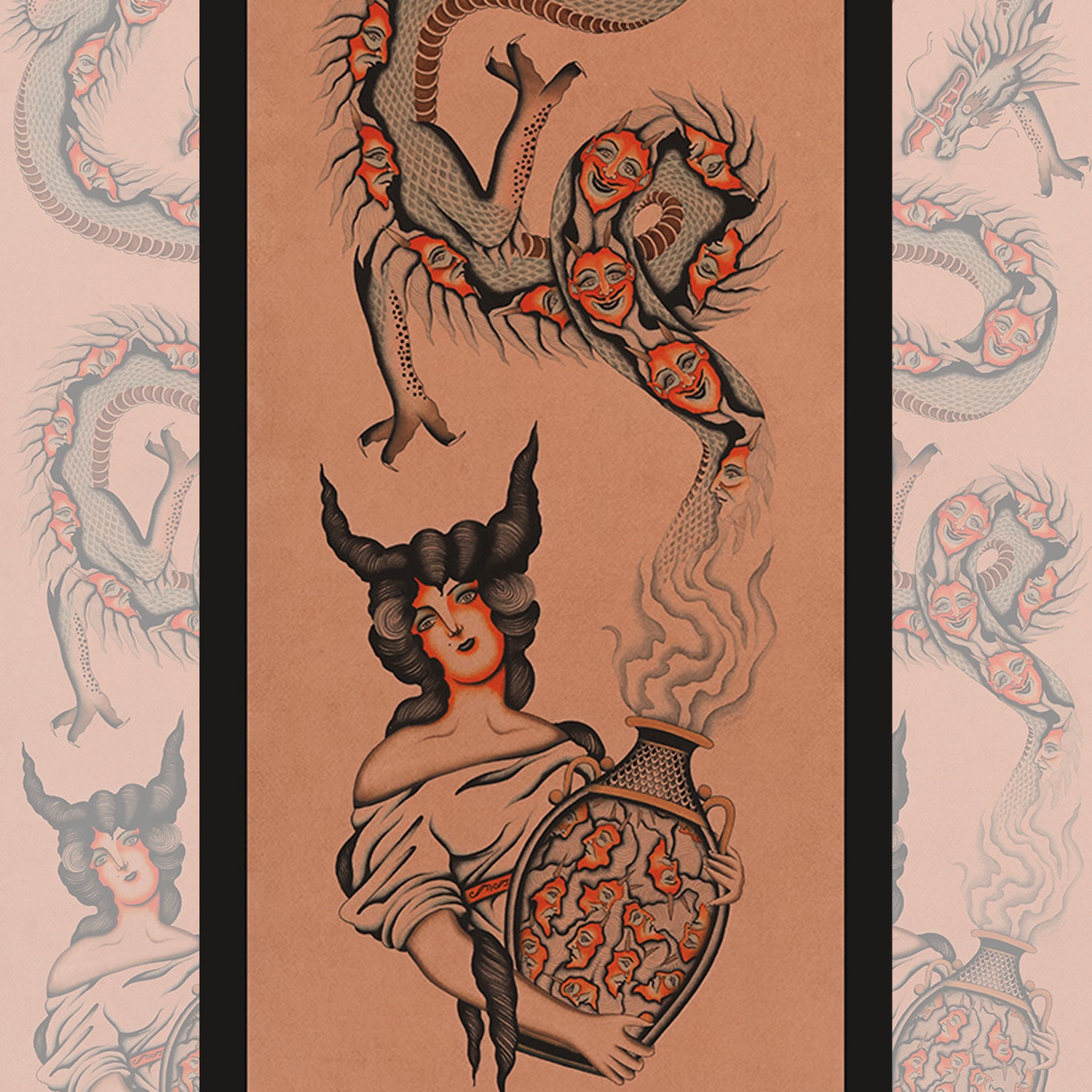 Souvenir Durable print displayed on a wall – 18" x 24" giclée art piece by Nathan Leyvas.