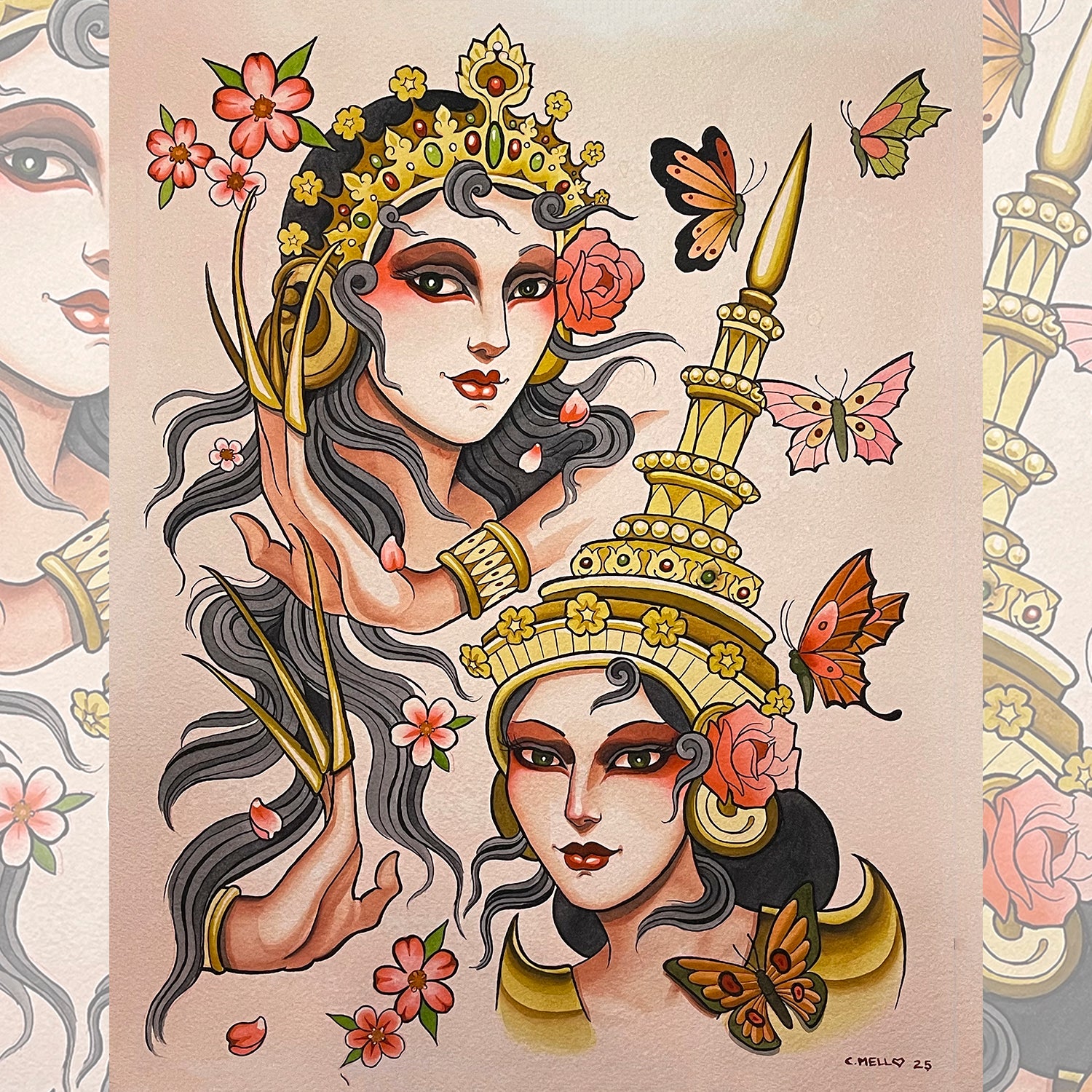 Thai dancers performing traditional dance with colorful costumes at a cultural festival.