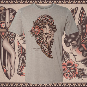 Young Girl Shirt displayed on a mannequin – premium graphic tee by Cedric Weber.
