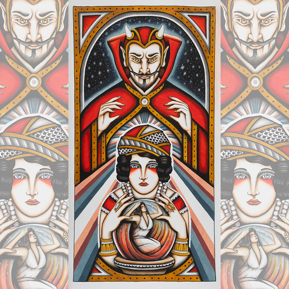 Daniel Stella Ensnared – 15" x 30" giclée print on 340gsm Epson Cold Press paper.