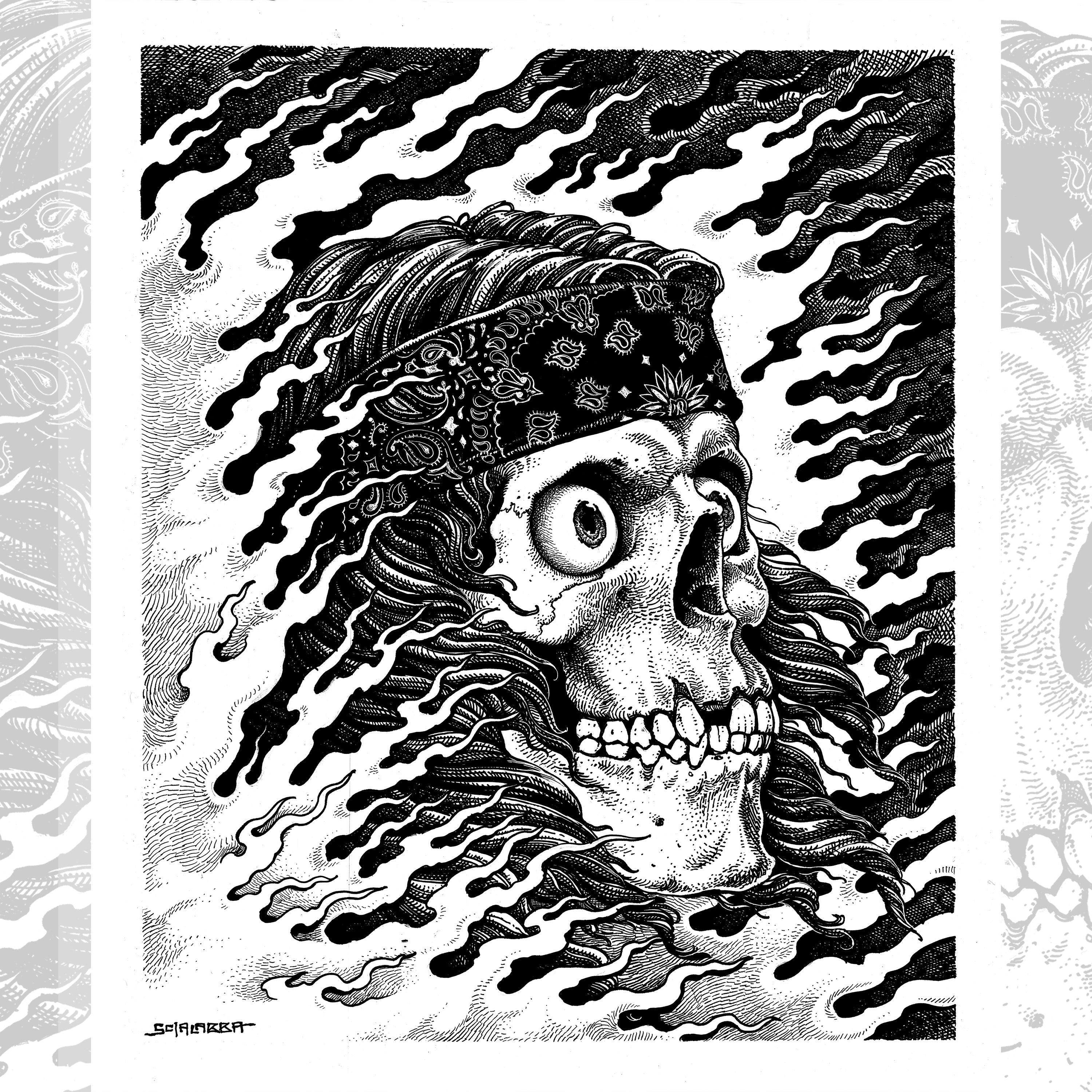 Claudio Scialabba - Teschio Flamme