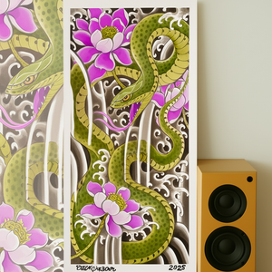 Green Goddess giclée print by Robert Atkinson – full view.