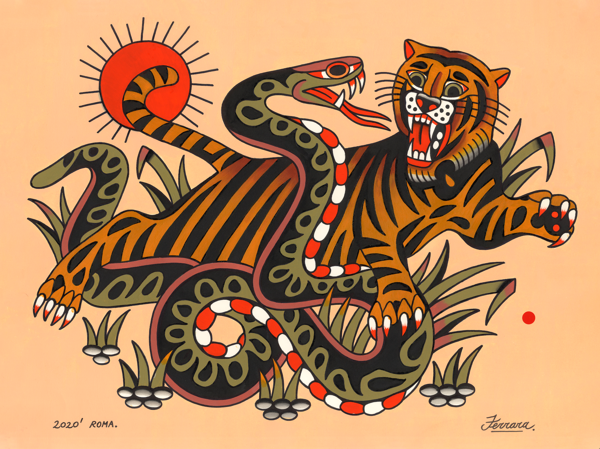traditional snake art