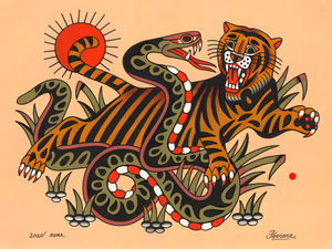 traditional snake art