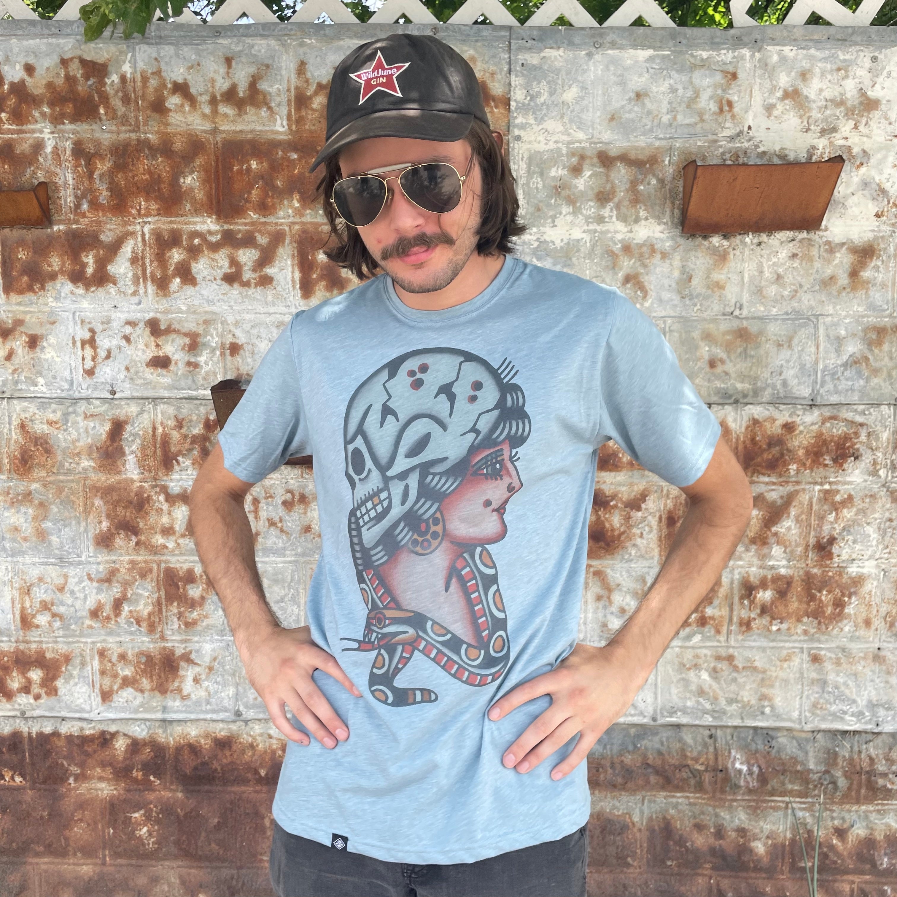 gothic skull graphic T-Shirt