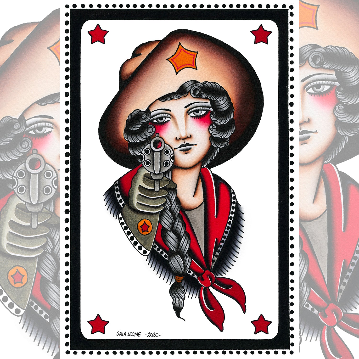 cowgirl illustration