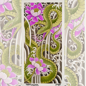 Robert Atkinson Green Goddess – 9" x 18" giclée print on acid-free cotton paper.