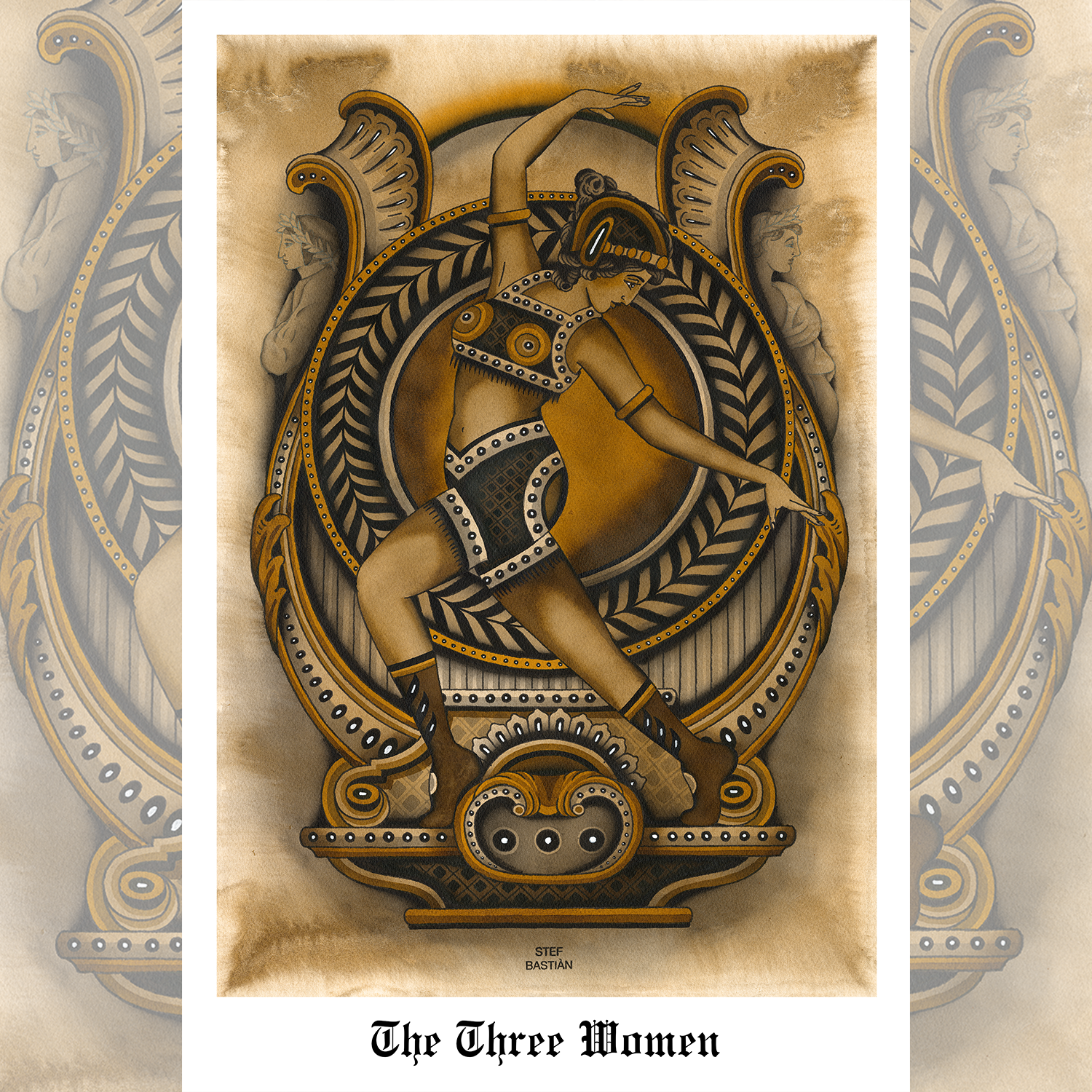 Female figures art print