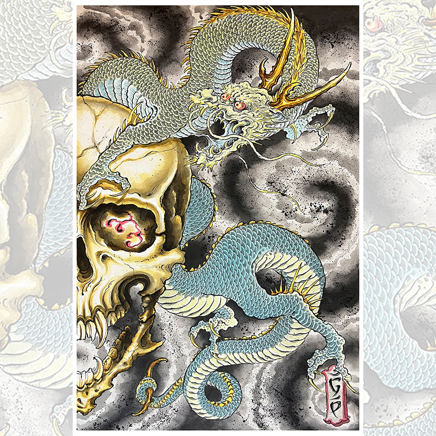 Flying Tiger giclée print by Giacomo Pompei – full 18×24″ artwork.