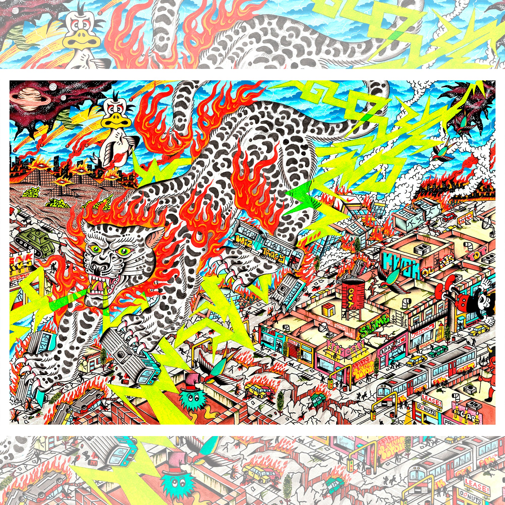 Capilli Who Me Tiger limited edition giclée art print