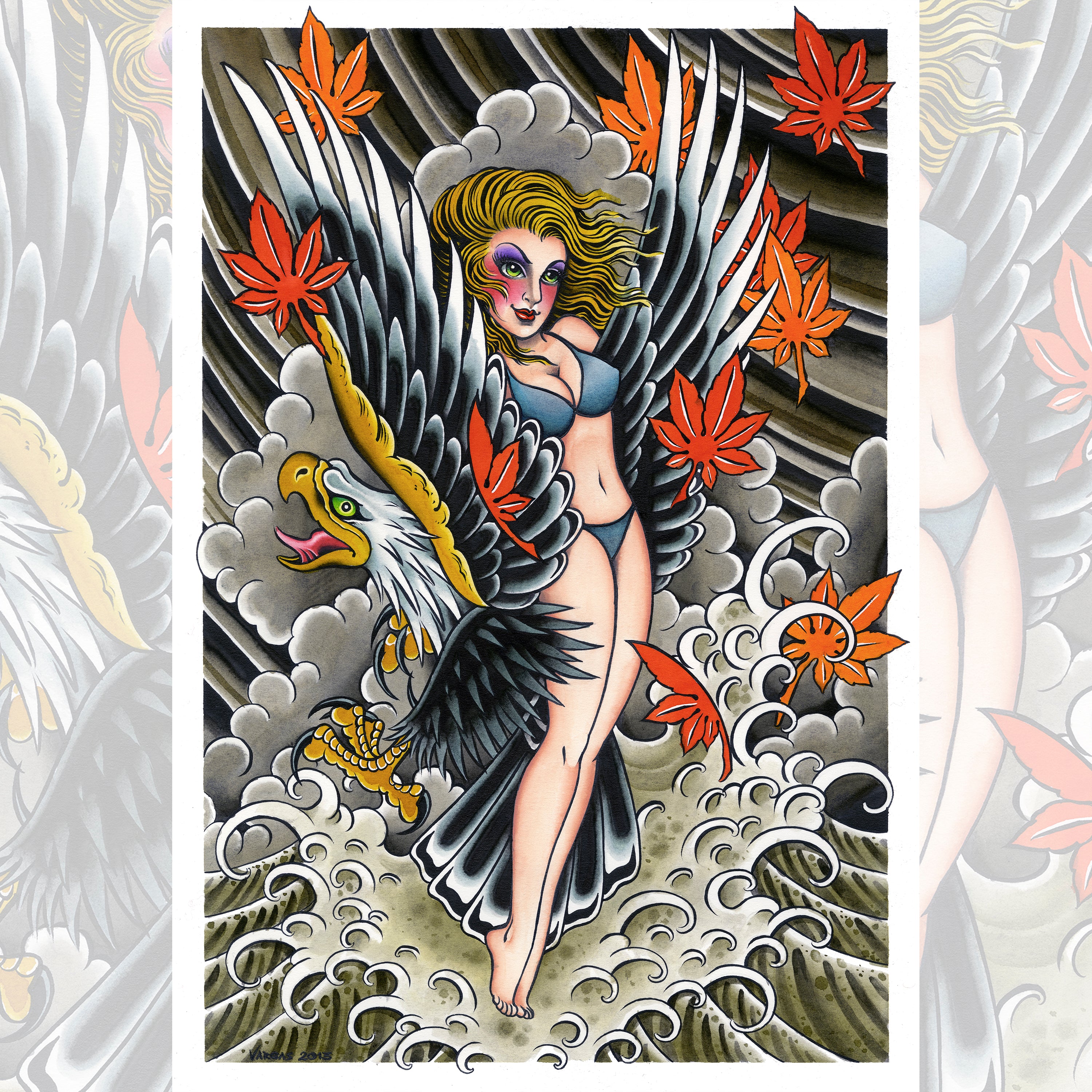 Valerie Vargas - Eagle Pin Up