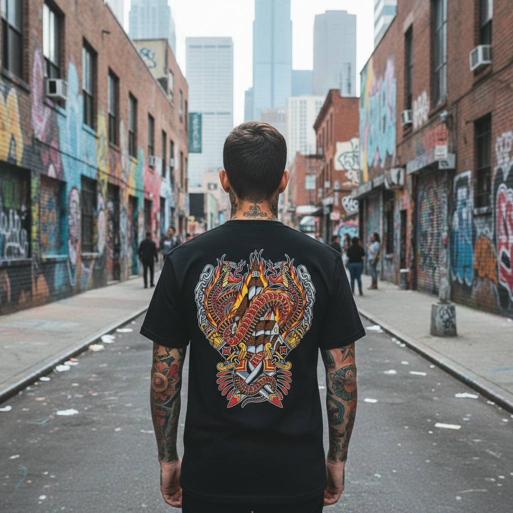 Burn Them All T-Shirt | Mors – Premium Tattoo Tee