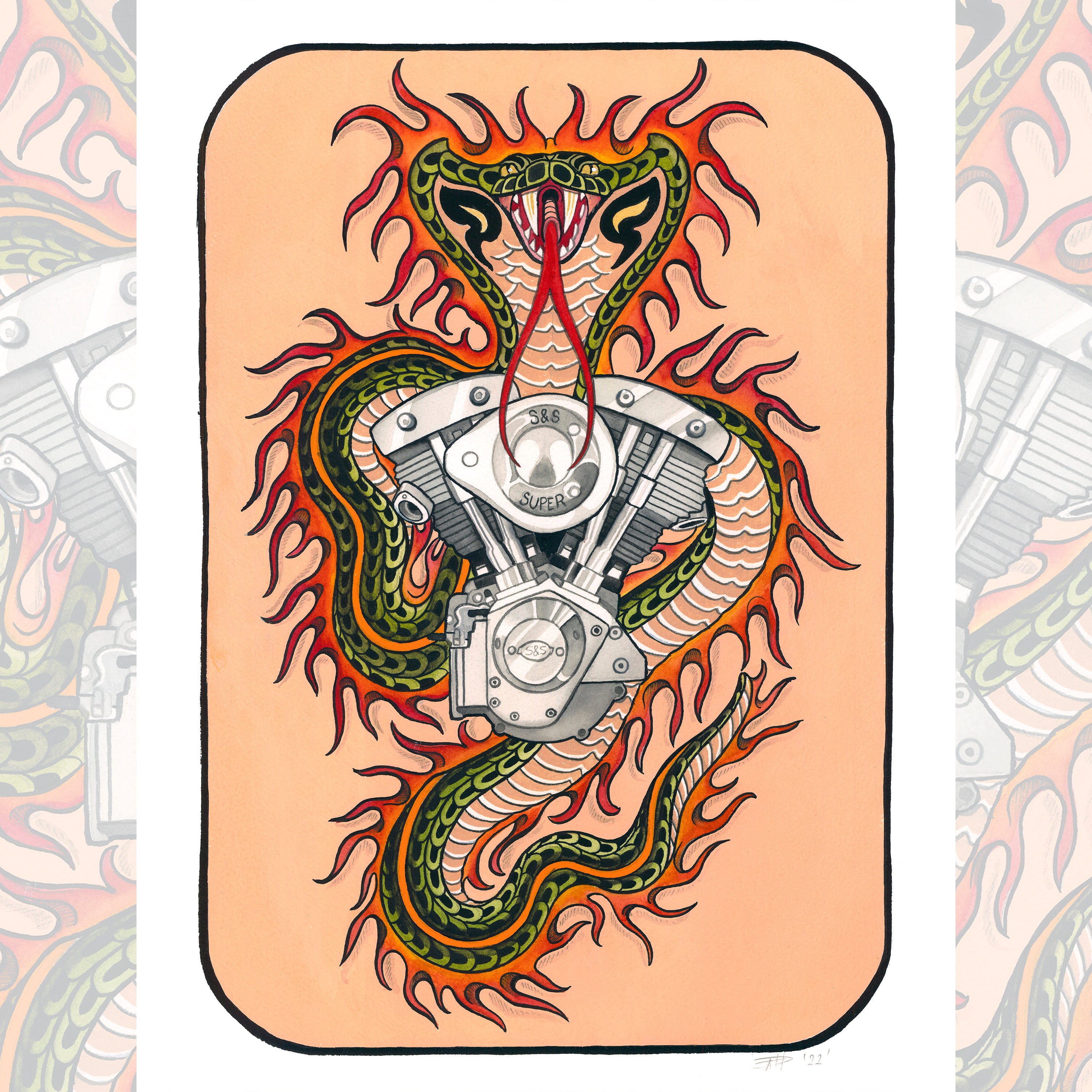 Renae Haak - Cobra Shovelhead