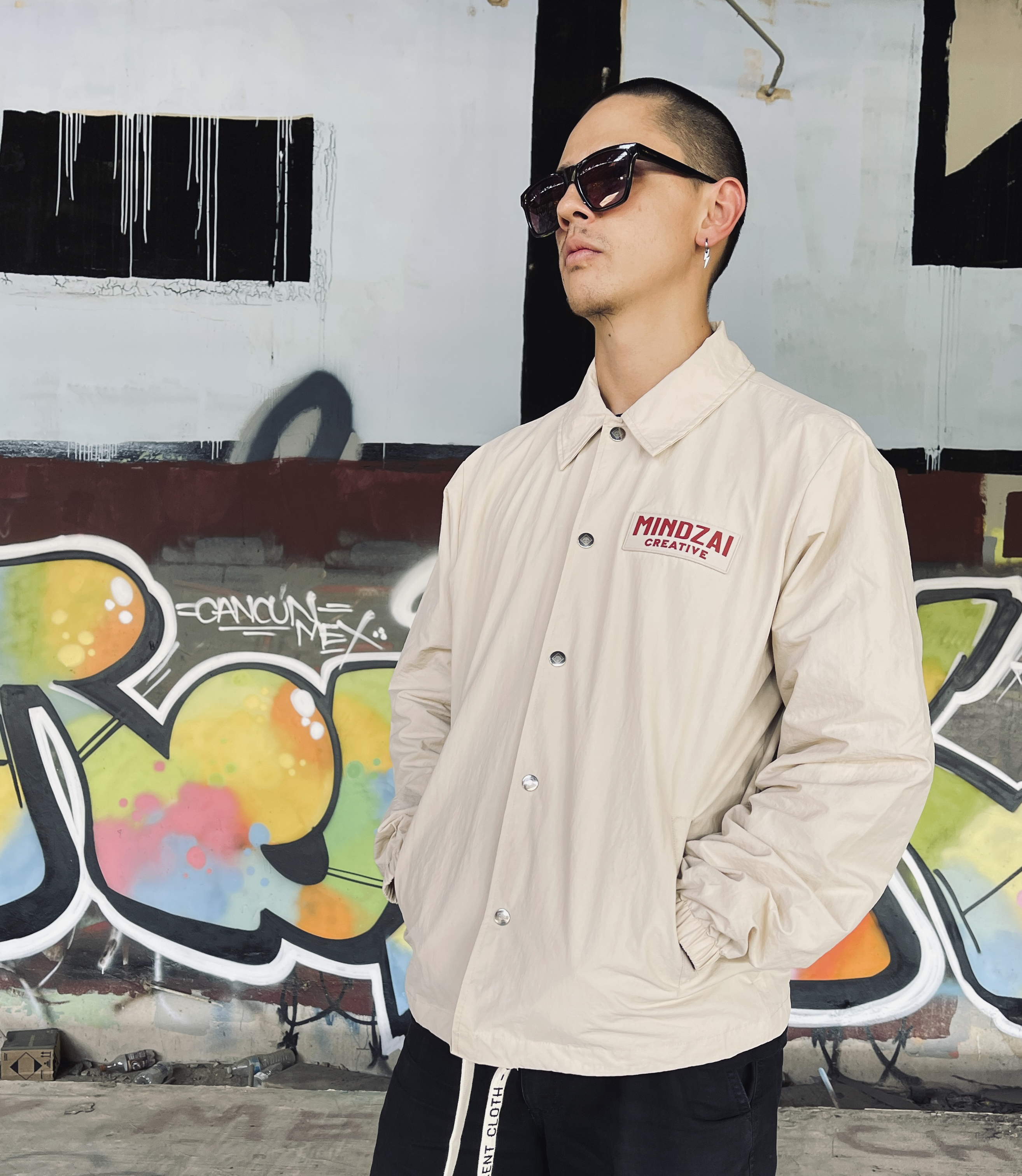 tattoo-inspired windbreaker