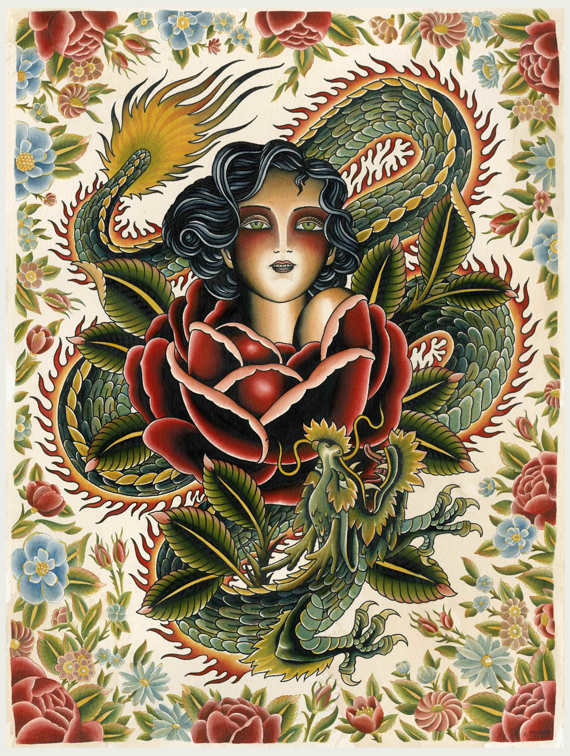 traditional dragon tattoo