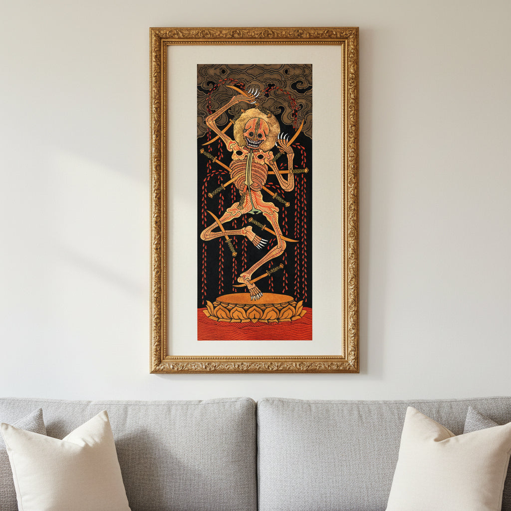 BLOSSOM tattoo-inspired wall art print featuring traditional Irezumi aesthetics and ritual symbolism