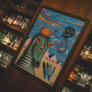 Framed Desert Genie Giclée Art Print by Cam Jennings