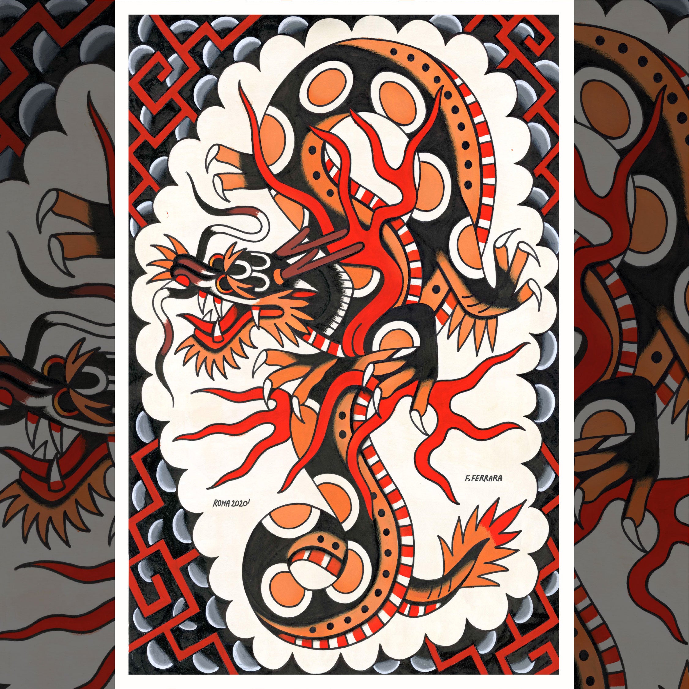 Fire Drago print