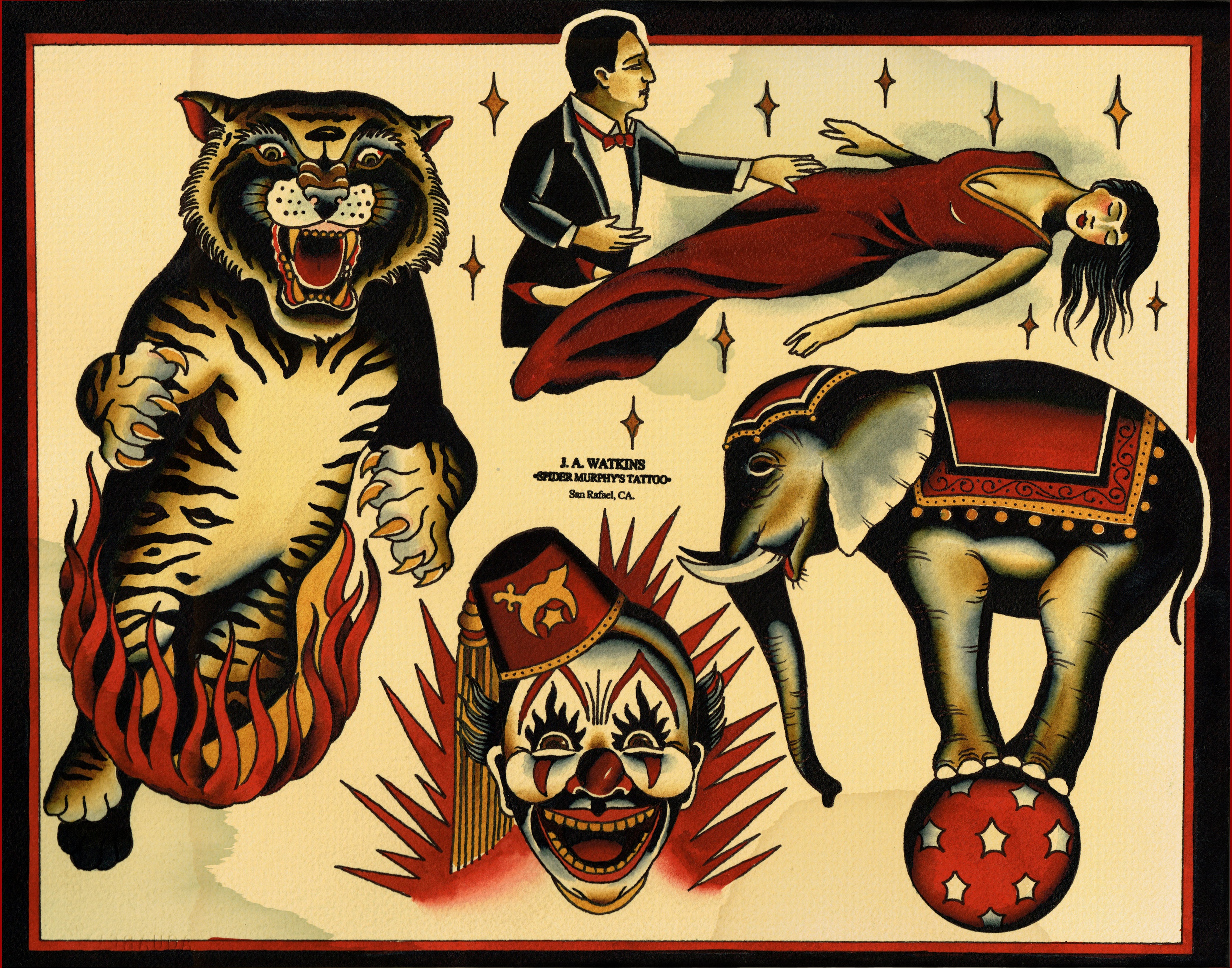 Tiger Elephant Magic painting