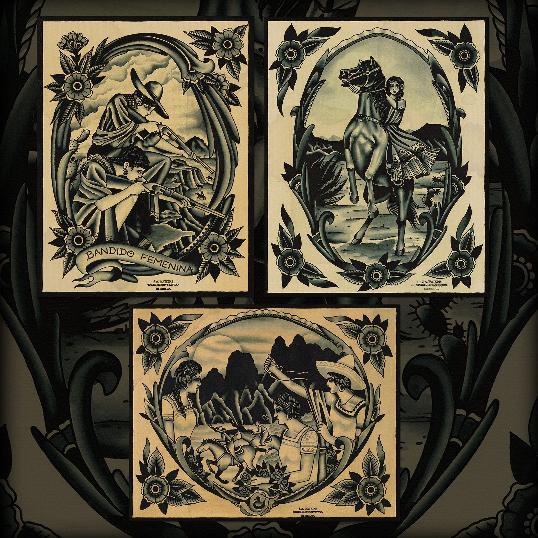 modern art print set