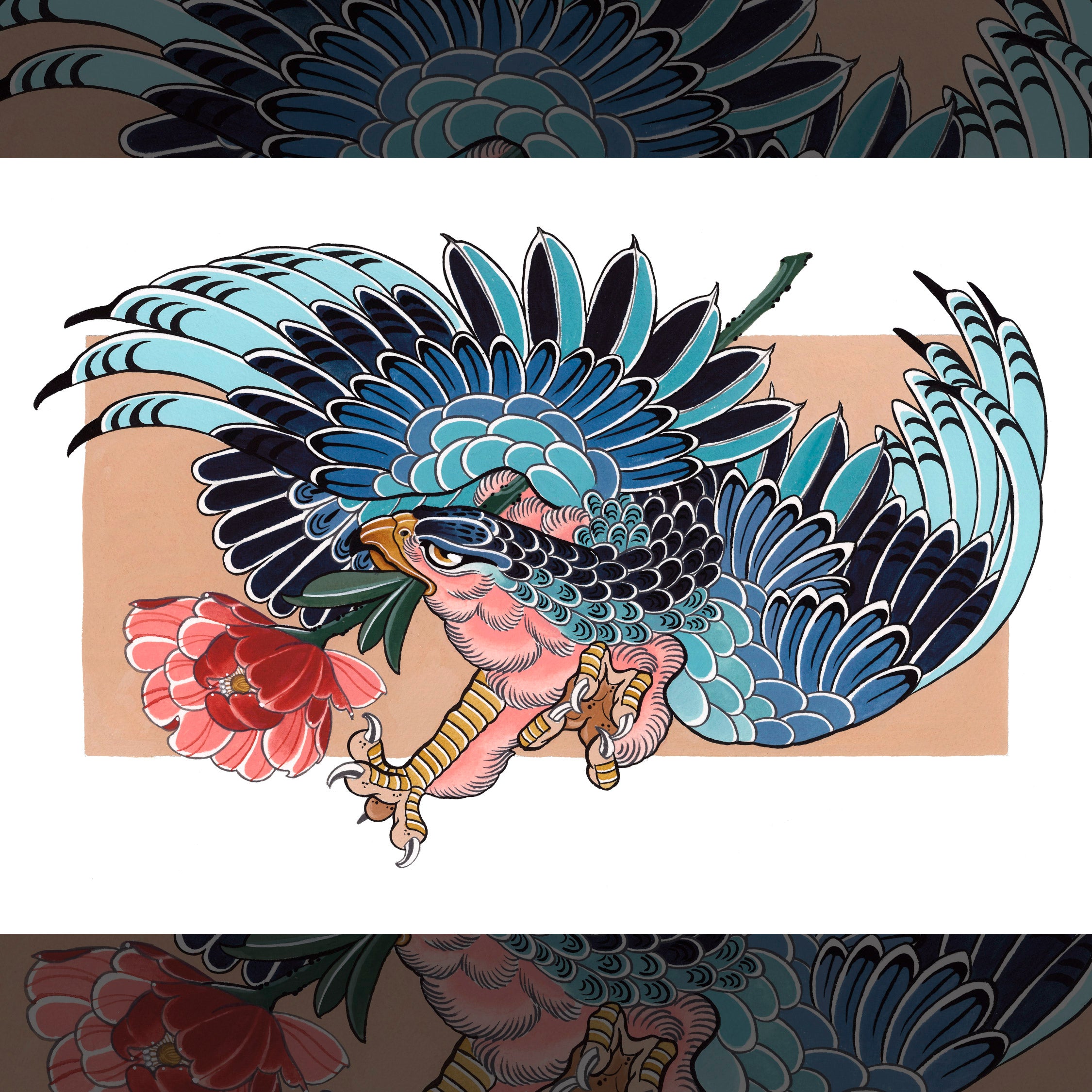 Blue Hawk art